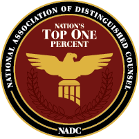 Our attorneys were selected as part of the NADC Top One Percent 